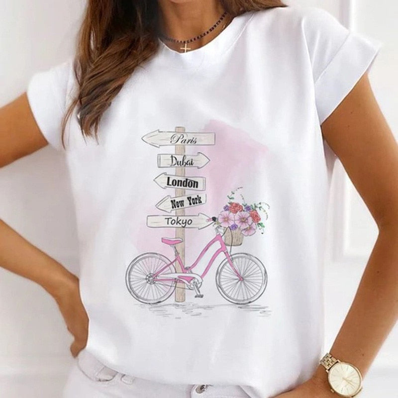 Women Casual Short Sleeve T-Shirts