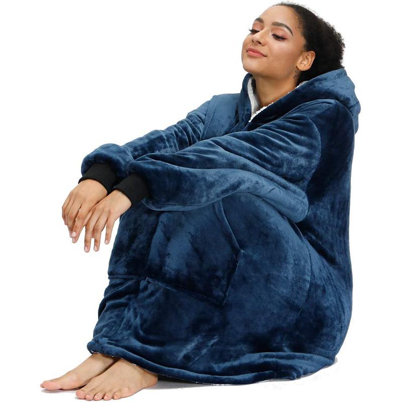 Women Pocket Oversized Hoodie Blanket