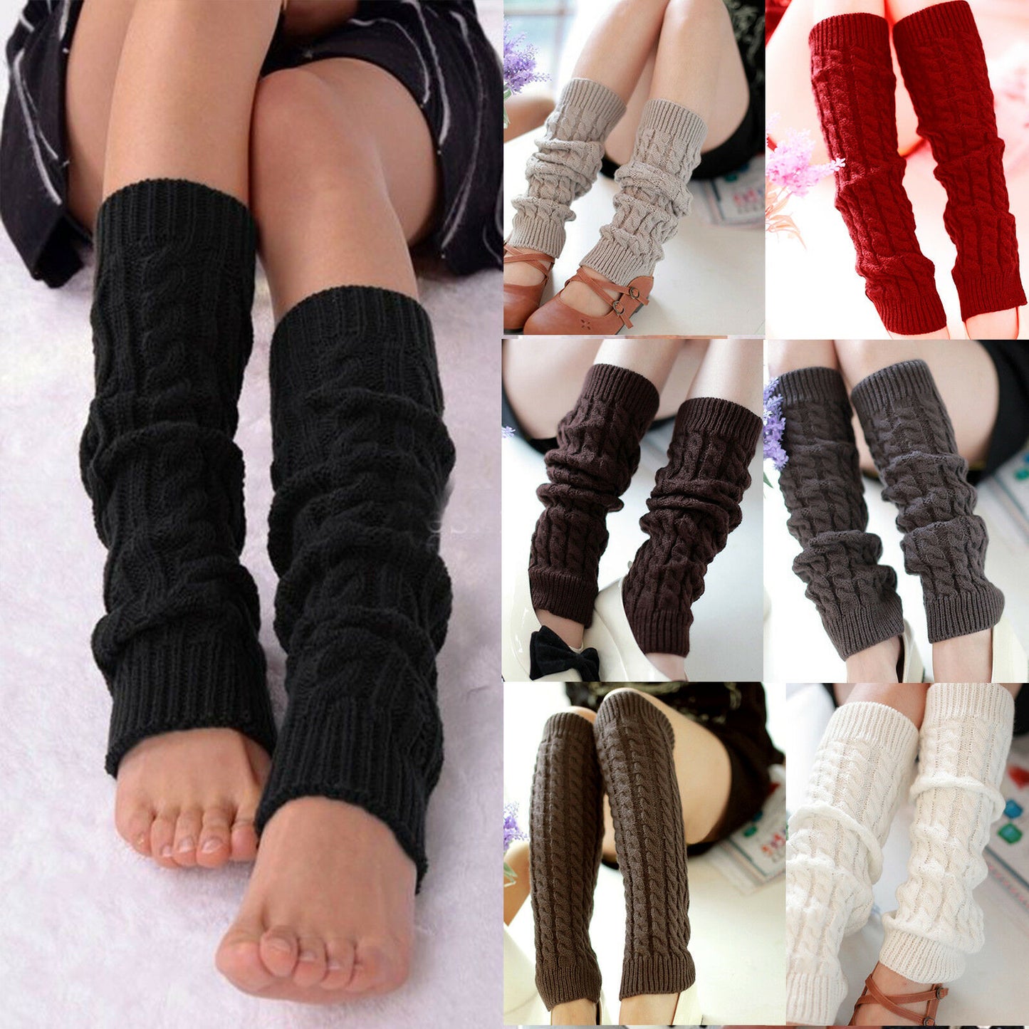 Women Crochet Leg Warmers