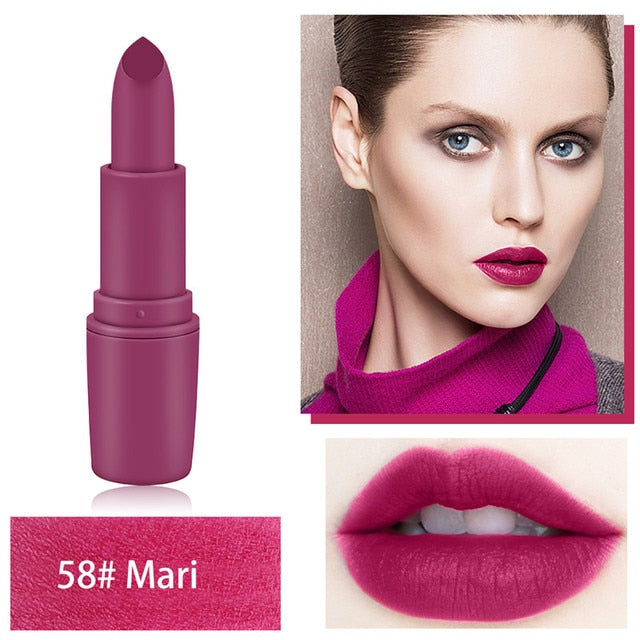 8 Color Matte Lipstick Lip Liner 2 In 1 Brand Makeup Lipstick