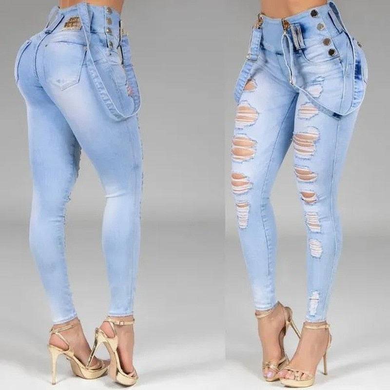 Women High Waisted Skinny Jeans