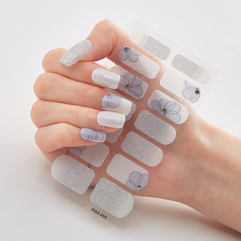 Women Three Sorts 0f Nail Stickers Self Adhesive Nail Sticker And Design