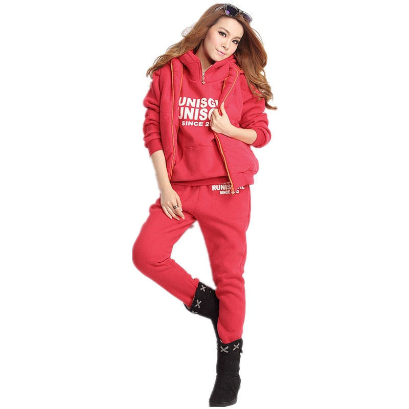 Women Casual Hooded Sports Jogging Sets