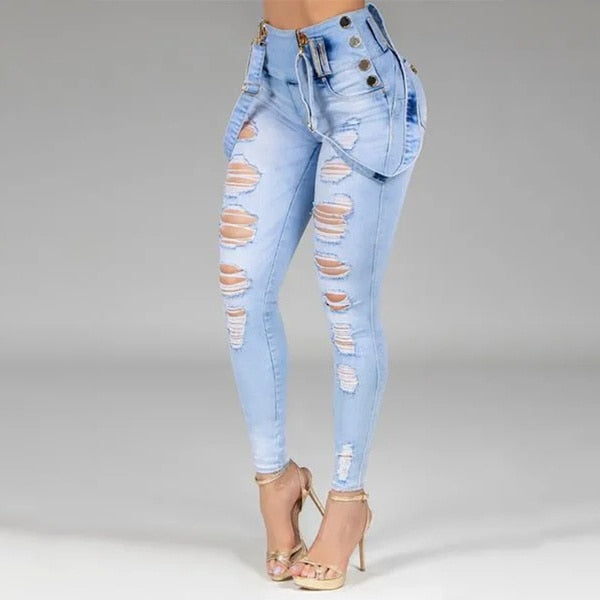 Women High Waisted Skinny Jeans