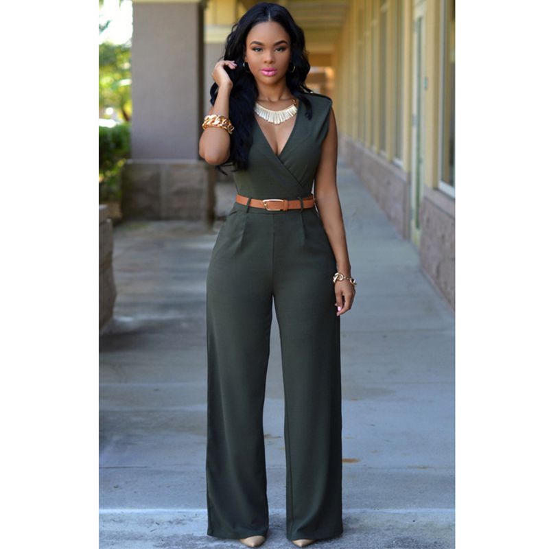 Women loose wide leg jumpsuit