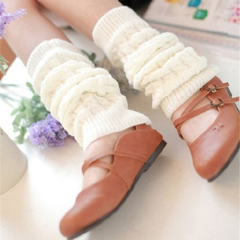 Women Warm Crochet Leg Warmers