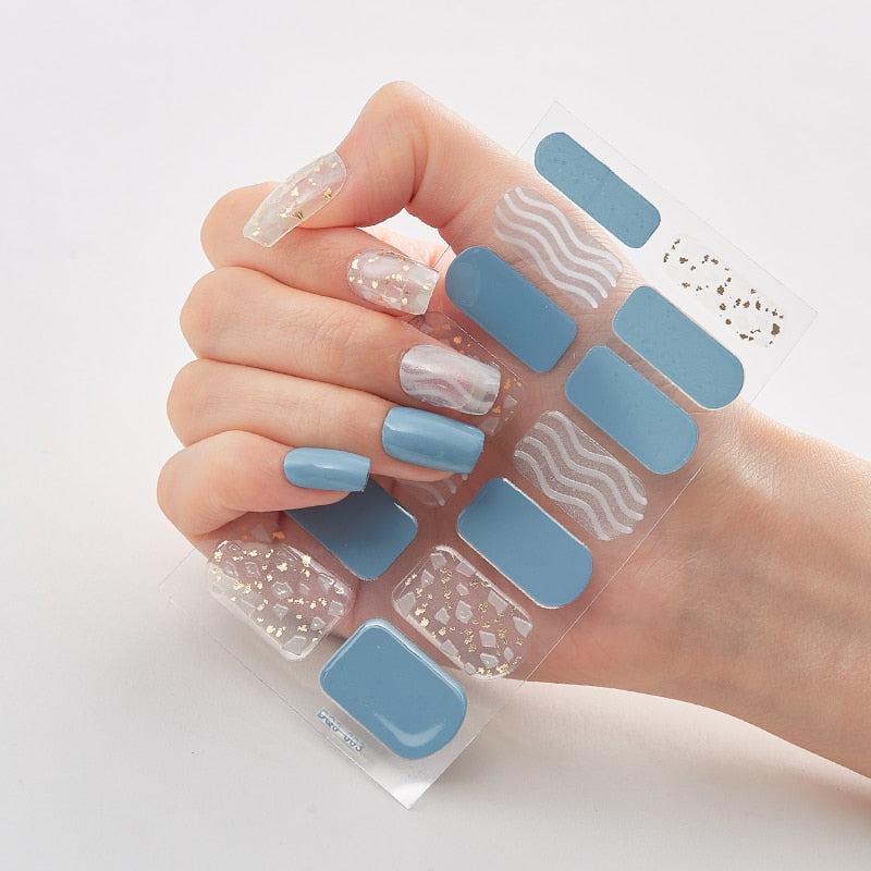 Women Three Sorts 0f Nail Stickers Self Adhesive Nail Sticker And Design