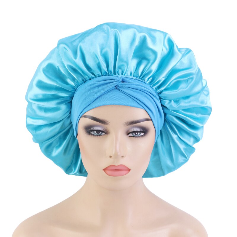 Women Night Sleep Satin Bonnet