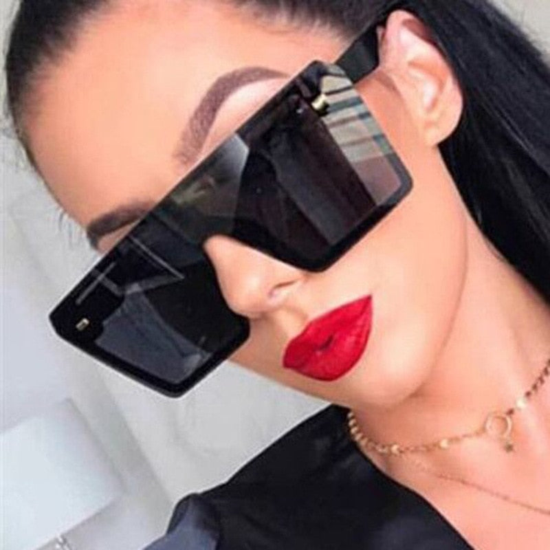 Women Vintage, Retro Oversized Square Sunglasses