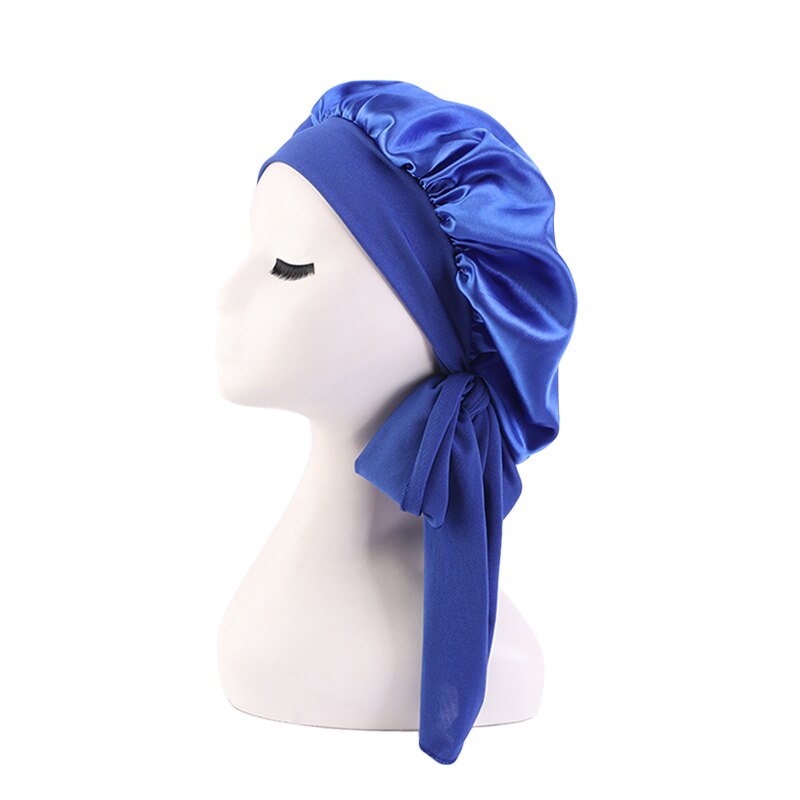 Women Night Sleep Satin Bonnet