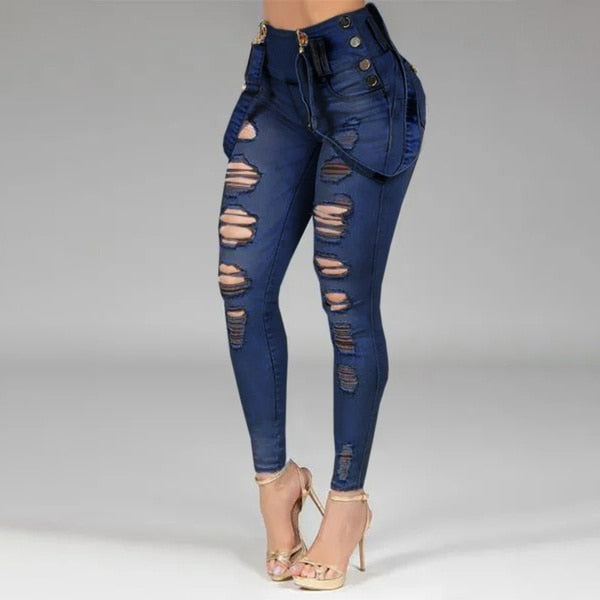 Women High Waisted Skinny Jeans