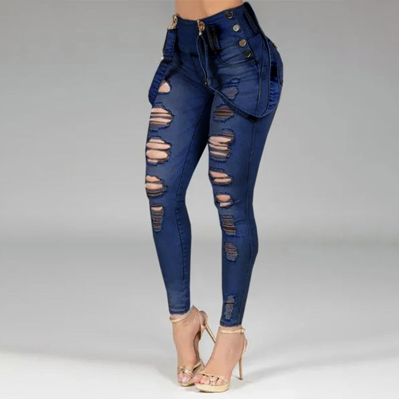 Women High Waisted Skinny Jeans