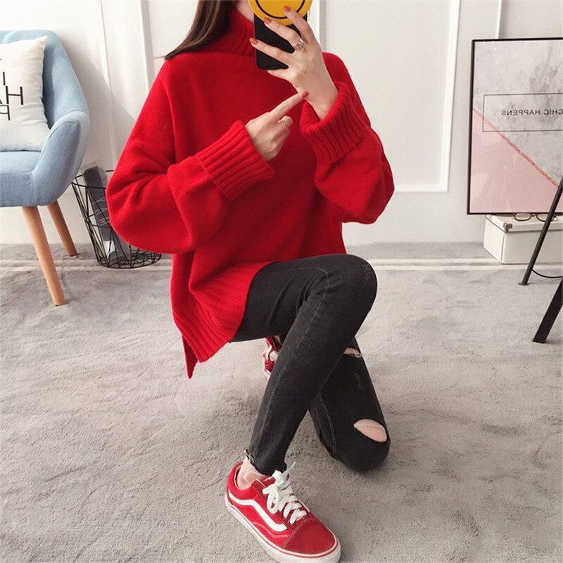 Women Thick Knitted Sweater