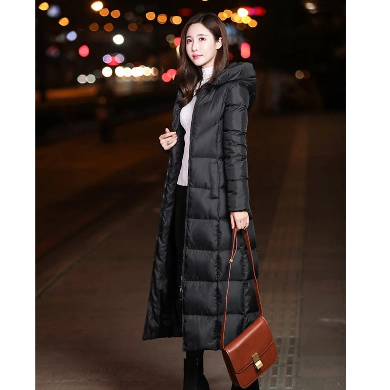 Women Warm Hooded Coat