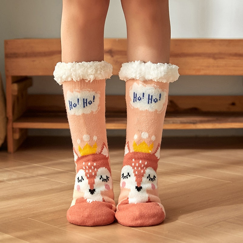 Women New Cute Cotton Thick Warm Winter Christmas Socks