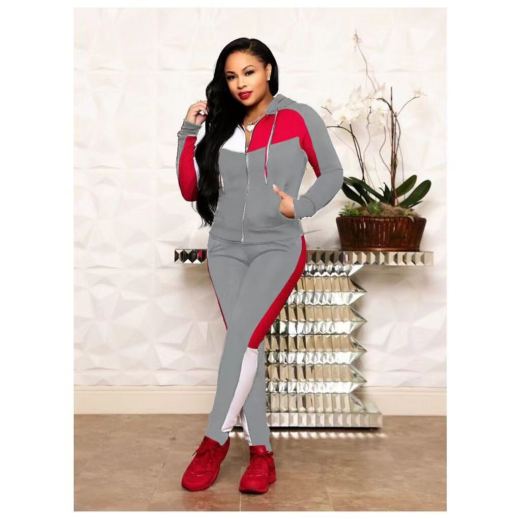 Women Winter Tracksuit 2 Piece Set Zip Up Hoodie Joggers Sweat Suits Women Matching Sets