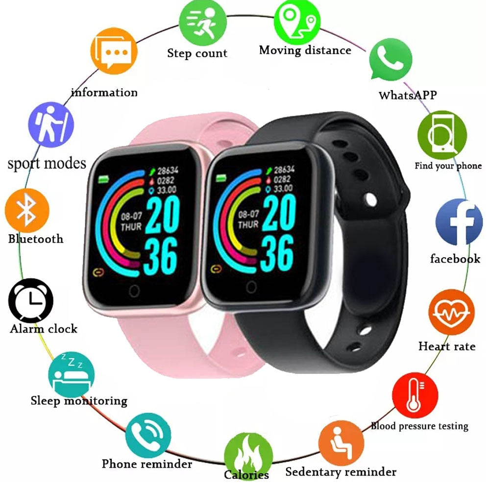 Women Men Sport Watches Fitness Tracker