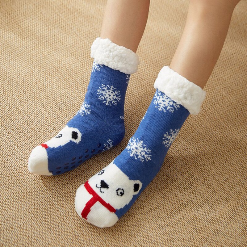 Women New Cute Cotton Thick Warm Winter Christmas Socks