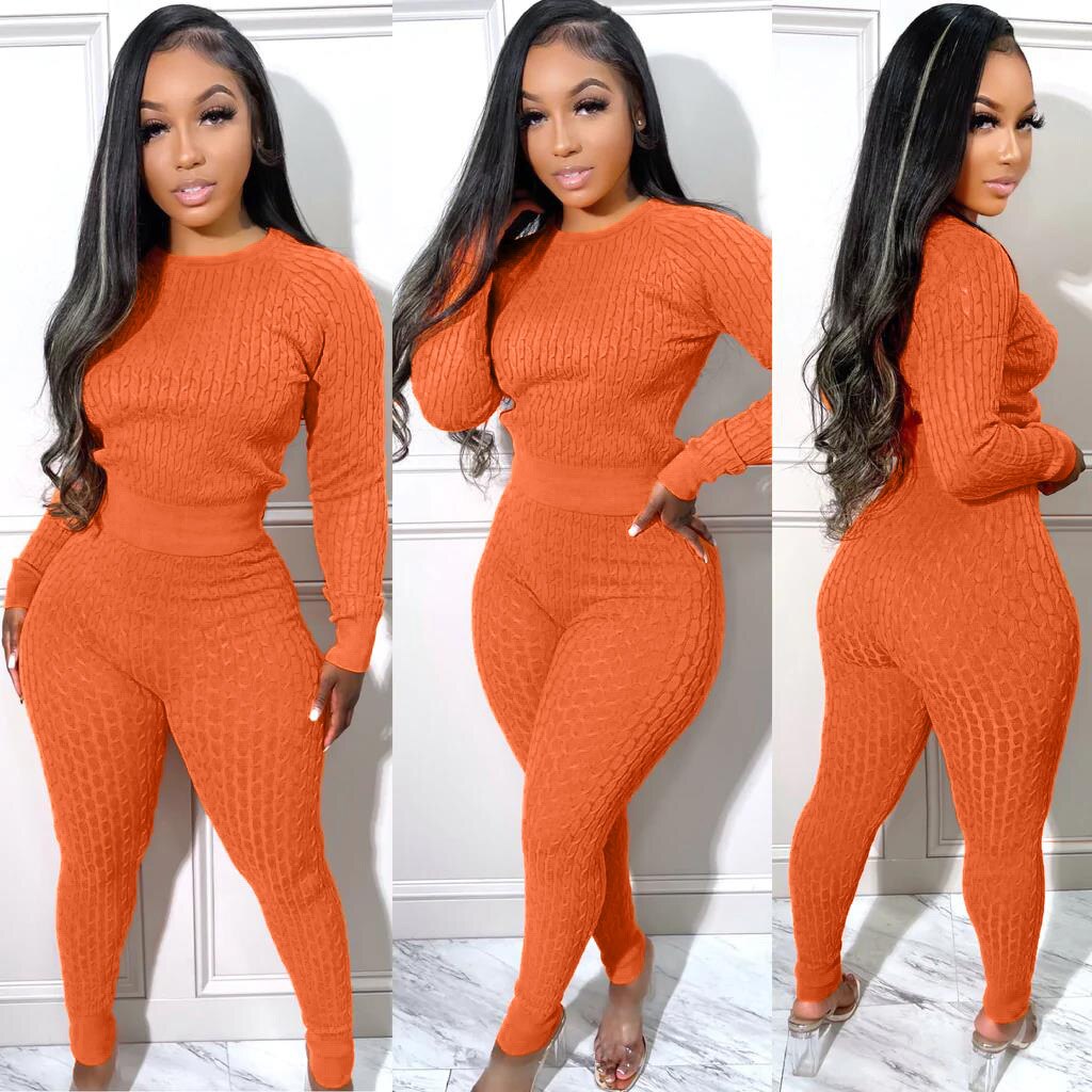 Women 2 Piece Knit Sweater Sets