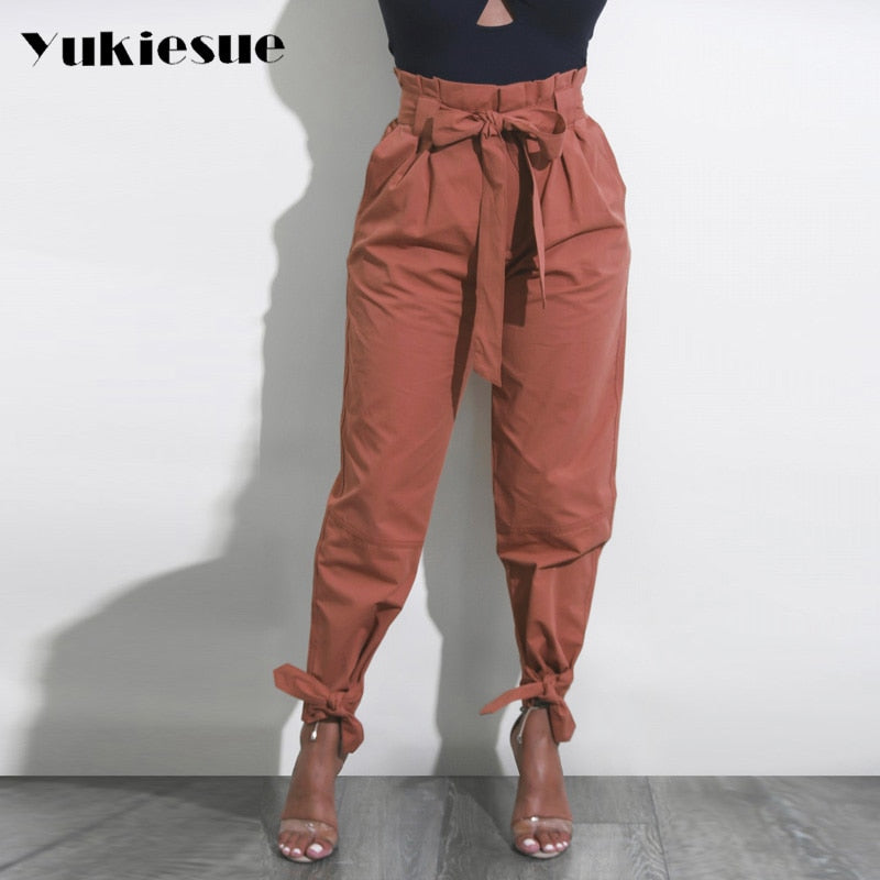 women High waist cargo pants