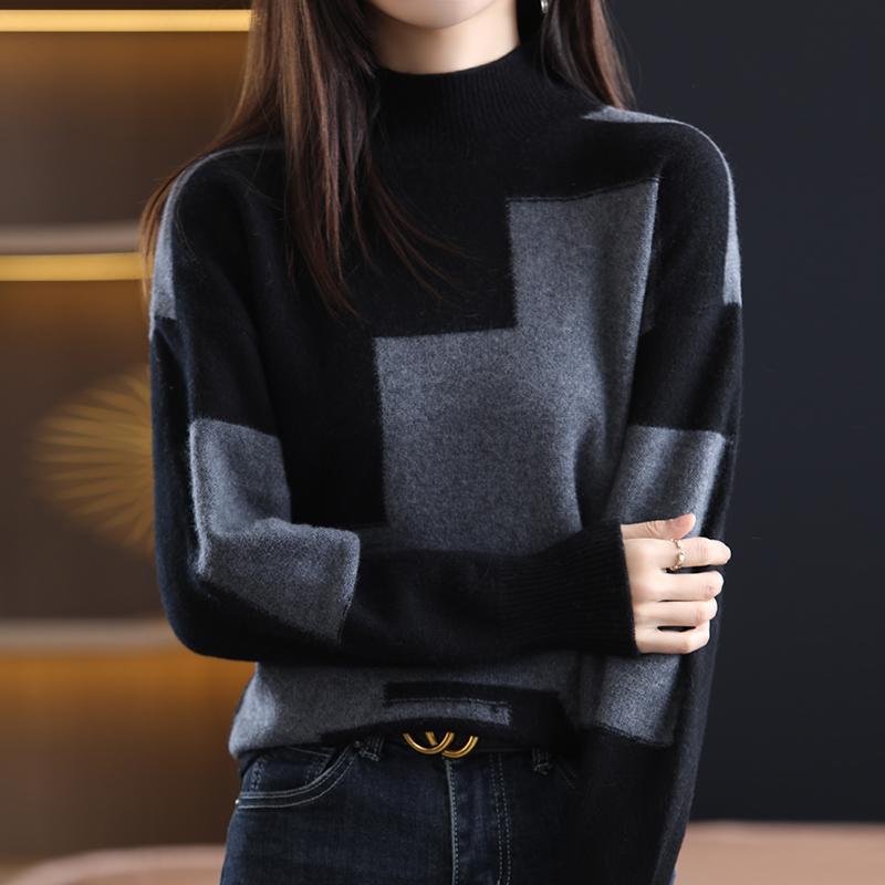 Women Causal Patchwork Long Sleeve T Shirts