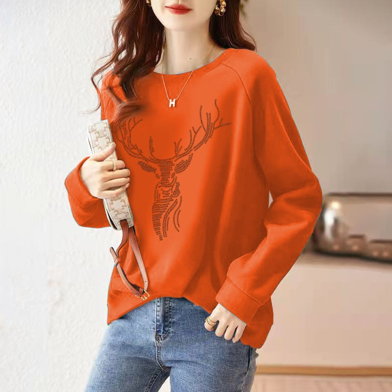 Women Causal Patchwork Long Sleeve T Shirts