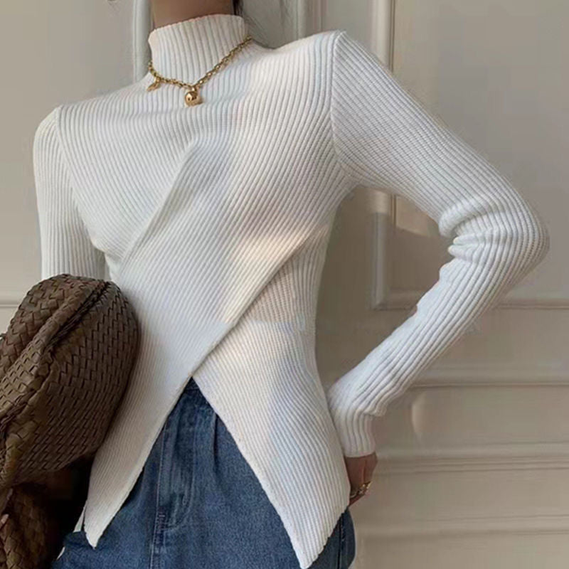 Women Knitted New Autumn Winter Turtleneck Sweater Pullover