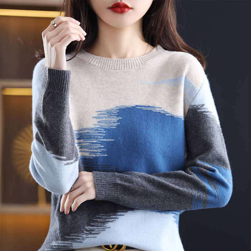 Women Causal Patchwork Long Sleeve T Shirts