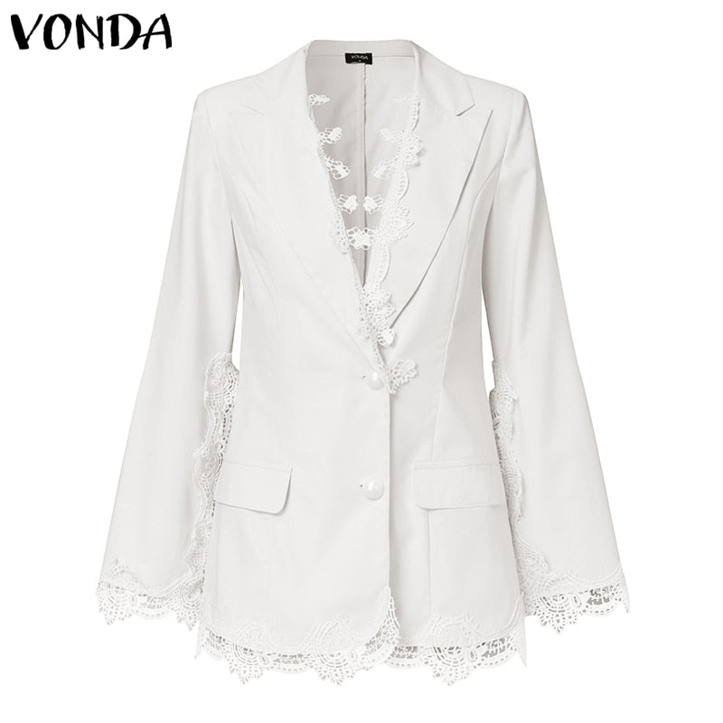 Women Casual Lapel Suit Blazer