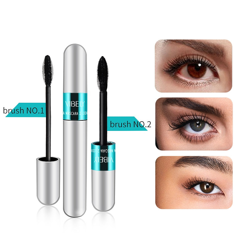 Women Silk Fiber Mascara 4D Extra Volume Waterproof Long lasting