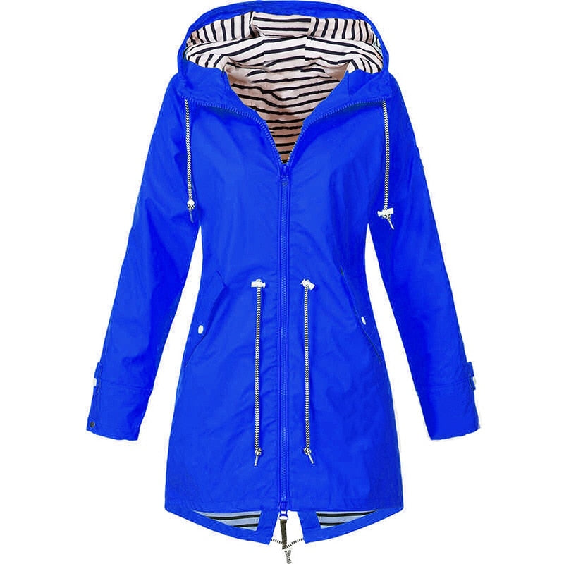 Women New Raincoat Jackets Waterproof Transition Jacket