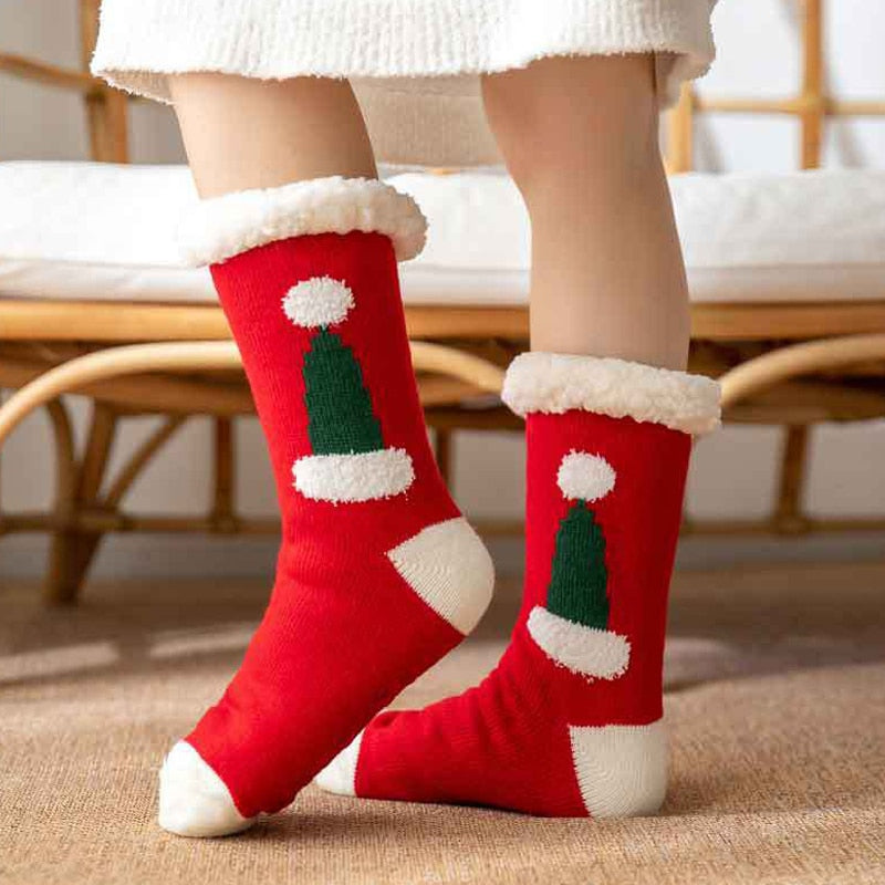 Women New Cute Cotton Thick Warm Winter Christmas Socks