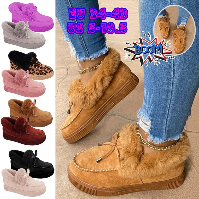 Women Suede Leather Ankle Boots