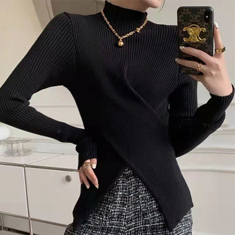 Women Knitted New Autumn Winter Turtleneck Sweater Pullover