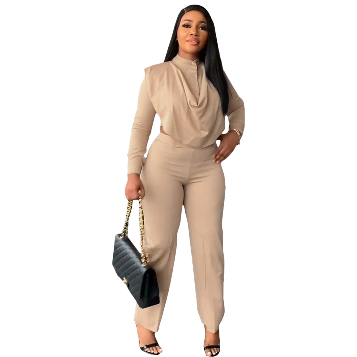 Women 2 Piece Pants Suit Set