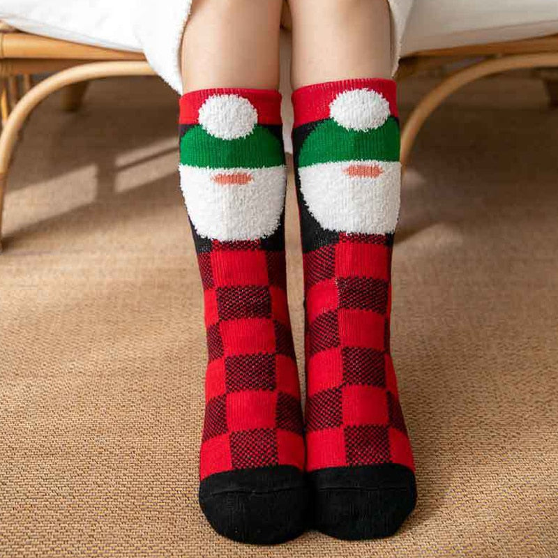 Women New Cute Cotton Thick Warm Winter Christmas Socks