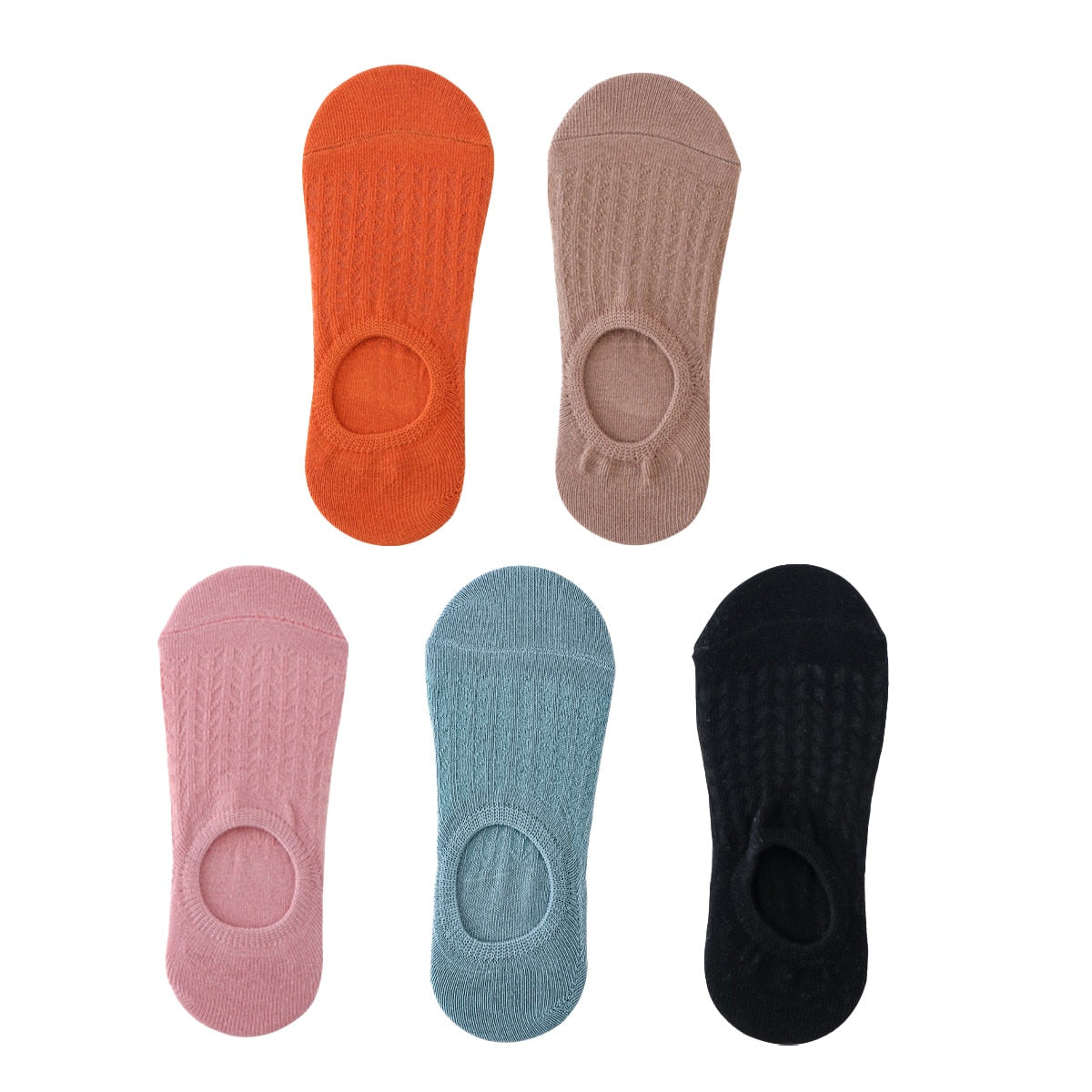 5pair Women Invisible Boat Socks