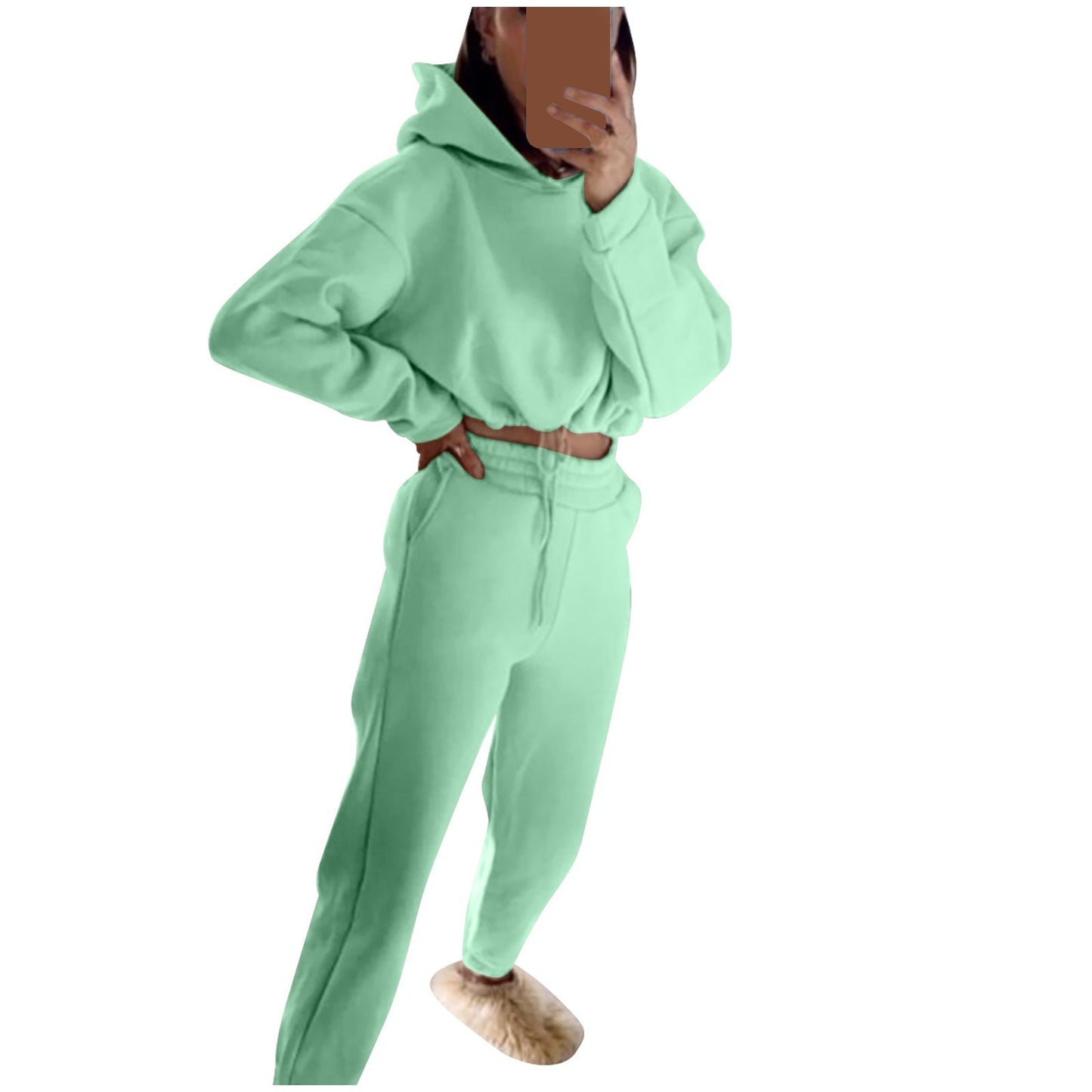 Women New Casual Sweatshirt Two-Piece Sports Suit