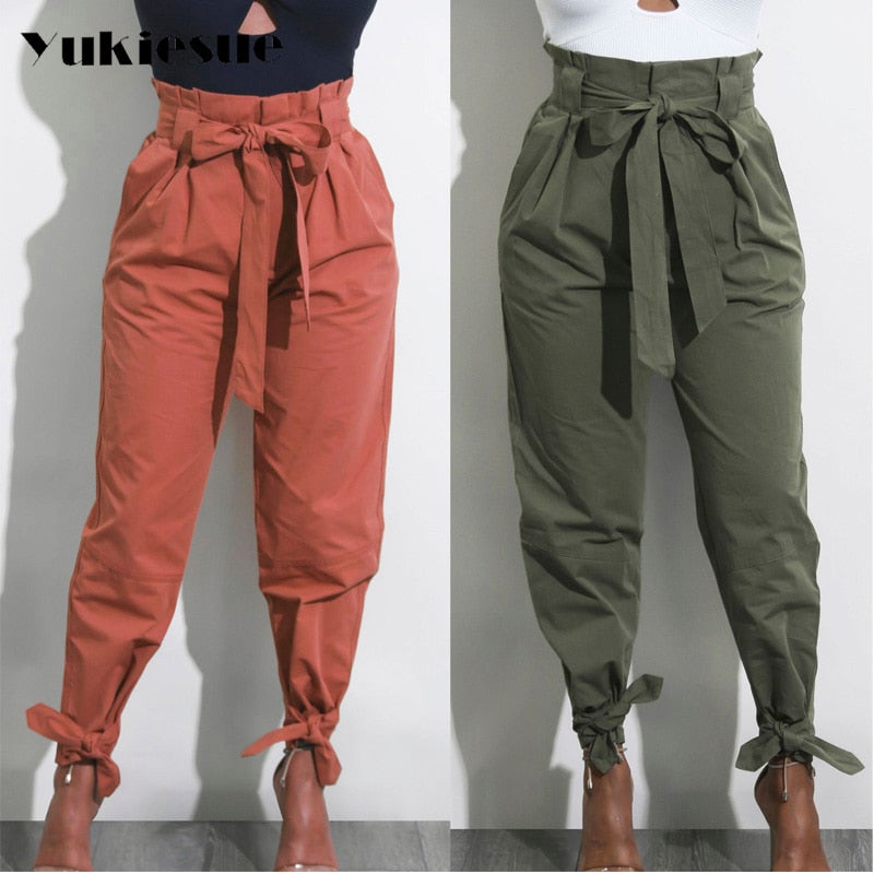 women High waist cargo pants