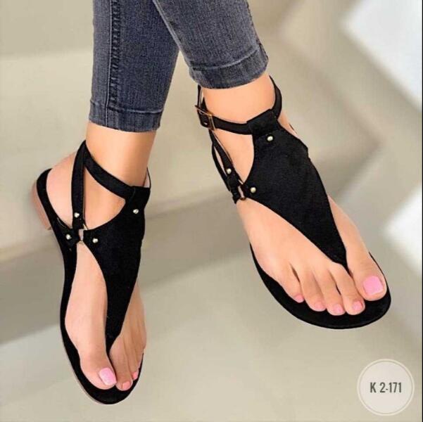 Women Flat Gladiator Leather Sandals