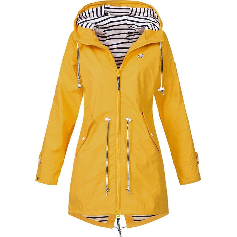 Women New Raincoat Jackets Waterproof Transition Jacket