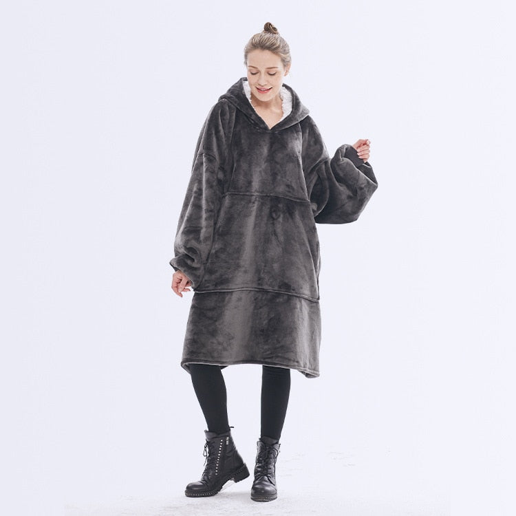 Women Pocket Oversized Hoodie Blanket